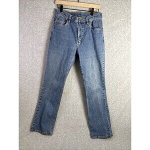 LL Bean Women's Jeans Size 10 M/T Bean Flex Straight Leg Favorite Fit Mid Denim